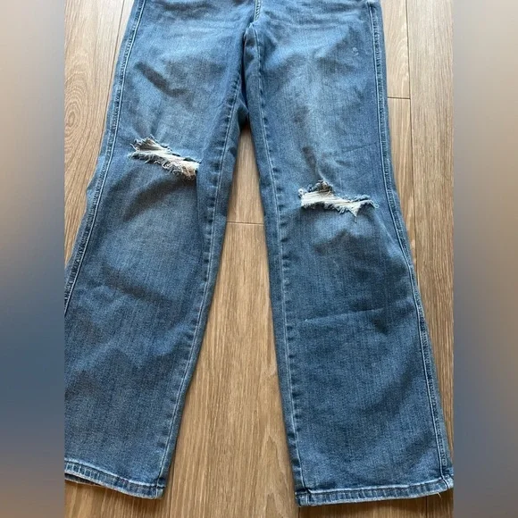 Judy Blue Distressed Straight Leg Jeans Size 11 | 30 - Picture 3 of 5